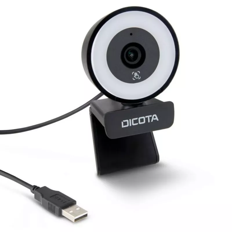 Webcam DICOTA D32066 5 MP 2592 x 1944 píxeis USB 2.0 preta