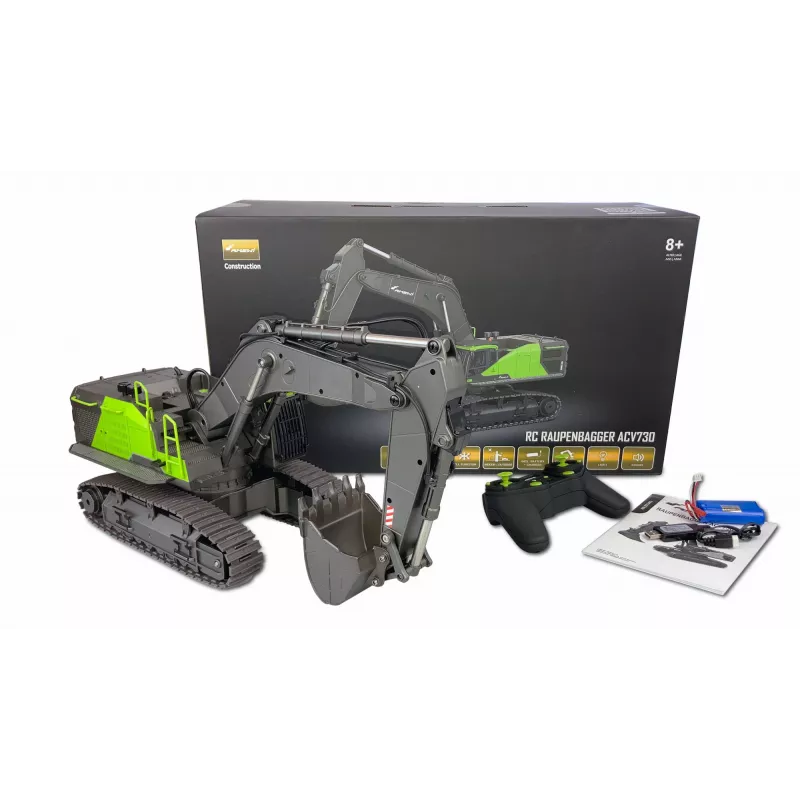Amewi ACV730 V3 escavadora RC telecomandada modelo elétrico 1:14 (22516)
