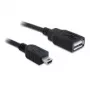 Cabo USB DeLOCK 82905 USB 2.0 0,5 m USB A Mini-USB B preto