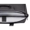 Mala para portátil DEFENDER FIRM 26123 para portáteis de 15,6 polegadas, poliuretano, preto, toploader, alça removível