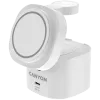 Estação de carregamento sem fios 4-em-1 Canyon, máx. 30 W, tamanho: 70x70x70,3 mm, peso: 414 g, com fonte de alimentação de 65 W e cabo de 1 m, branco
