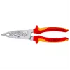 Descarnador de cabos Knipex 13 76 200 ME capacidade de descarnar 6 mm vermelho aço inoxidável amarelo