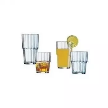 Copos de sumo Esmeyer Norvege transparente 0,32 L conjunto de 6 peças