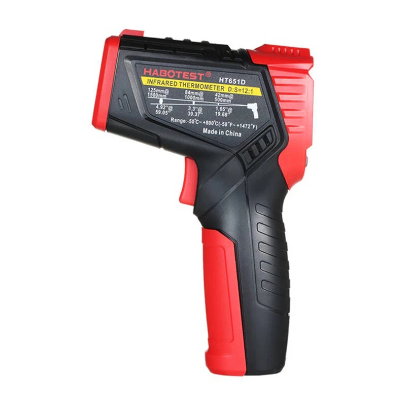 Pirómetro laser digital Habotest HT651D — termómetro infravermelho sem contacto