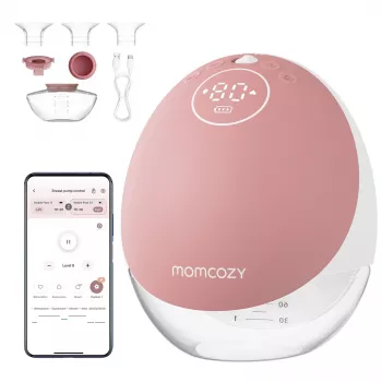 Bomba tira-leite Momcozy M9 Single Vermelho 150ml