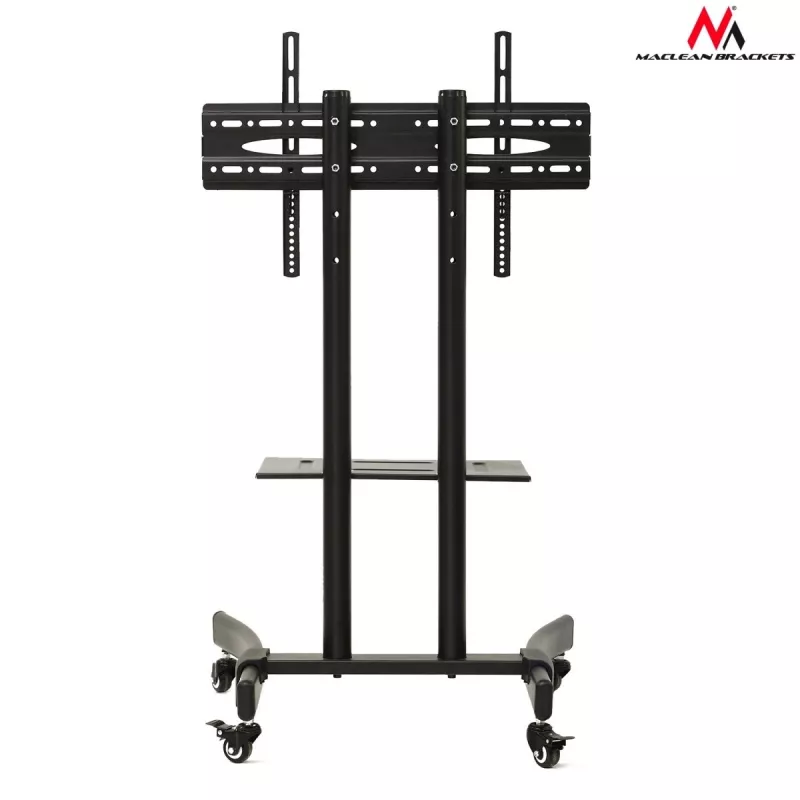 Maclean MC-739 carrinho profissional para TV com rodas, 32-65 polegadas (165,1 cm), máx. 40 kg, VESA até 400x600, preto