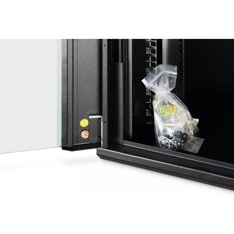 Armário de rack para montagem na parede DIGITUS Dynamic-N 9U, 600x450 mm (LxP), IP20, fechadura com chave, desmontado