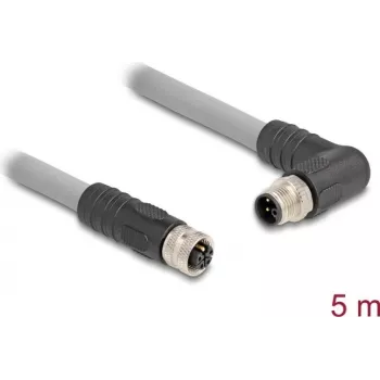 DeLOCK Cabo sensor/atuador 80552 5 m RST M12 cinzento