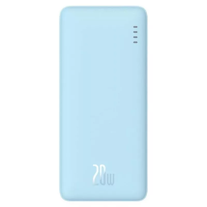 Powerbank portátil Baseus Airpow 10000 mAh, 20W, LiPo, USB-C + USB-A, azul