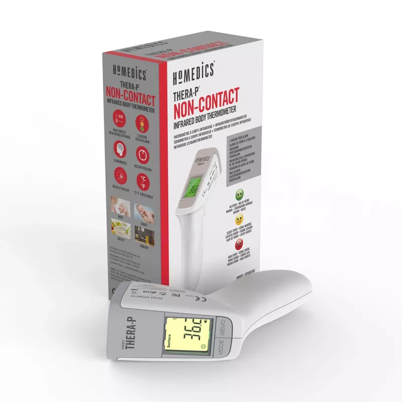 Termómetro infravermelho sem contacto HoMedics TE-450-EU — medição de temperatura sem contacto, resposta rápida
