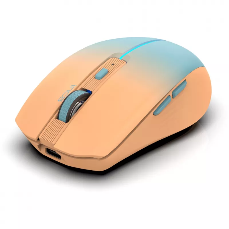 Cian Technology GmbH rato INCA IWM-511RT Bluetooth+sem fios RGB cor base laranja