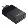Carregador de rede BlitzWolf BW-S29 120W preto — fonte de alimentação USB, carregamento rápido multi-porta
