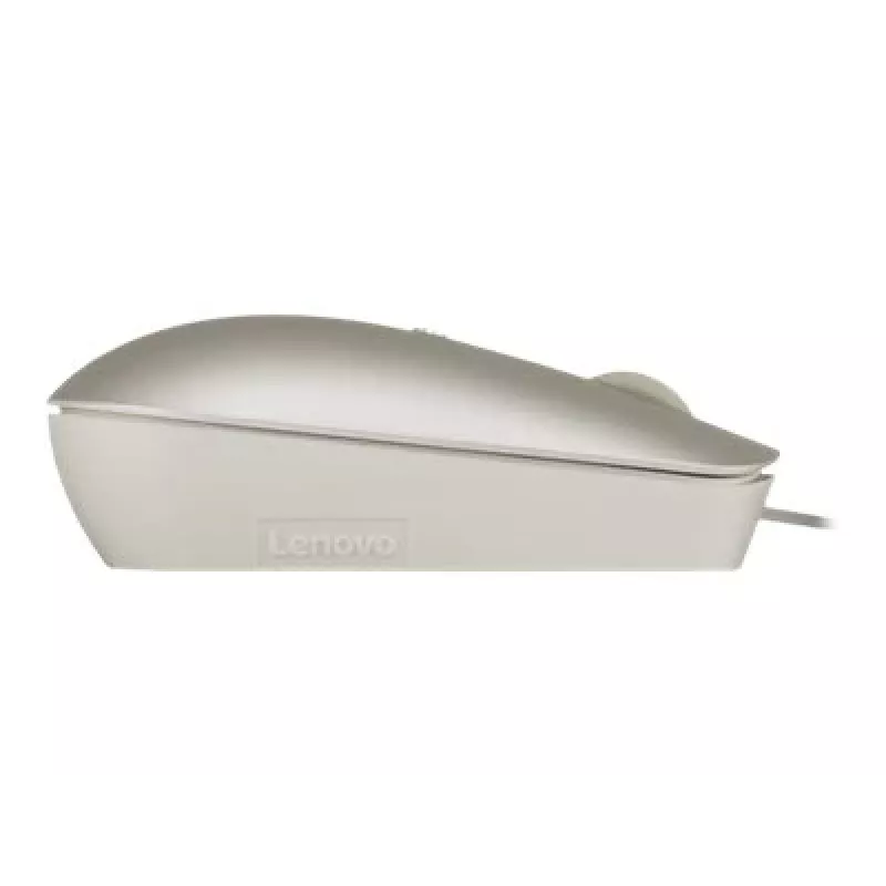 Rato de escritório com fios Lenovo 540 ambidestro USB Type-C ótico 2400 DPI areia