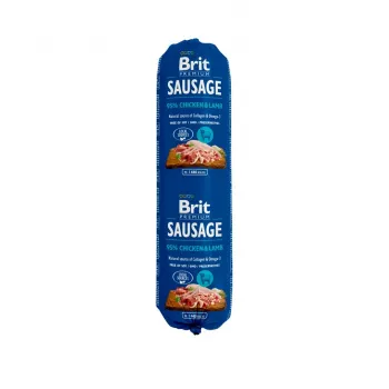 Comida húmida para cães Brit Premium M-KONB3 — frango e borrego, lata 800 g