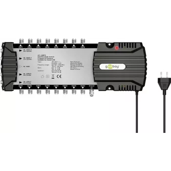 Multiswitch de satélite Goobay 5 entradas/16 saídas (64876)