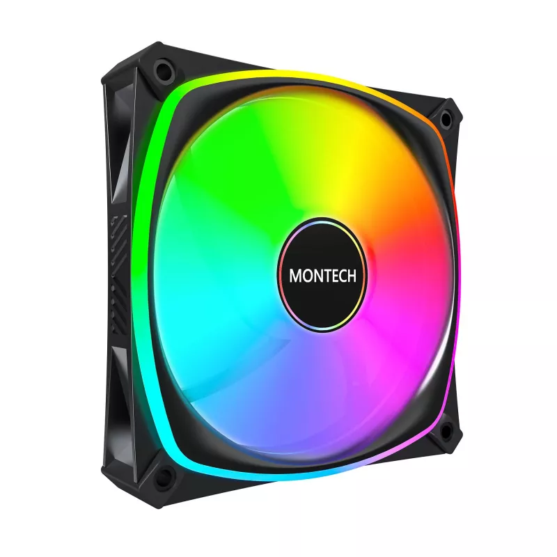 Ventoinha para caixa MONTECH AX120 PRO preto 120mm ARGB