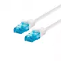 Cabo de rede LOGON UTP Cat.5e 1,5 m, RJ-45 macho para RJ-45 macho, branco