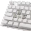 Teclado gaming Ducky One 3 Aura White TKL RGB LED - Kailh Jellyfish Y US - Teclado gaming branco em formato TKL - Layout de teclas US - Hot-swap