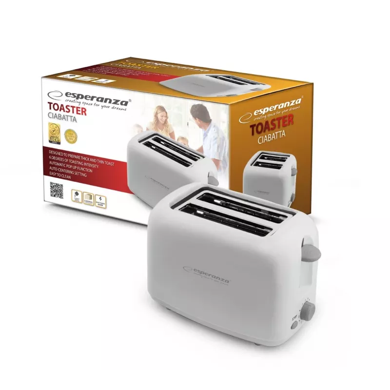 Esperanza EKT002 Caprese 2 fatias 600 W branco