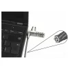 Cabo de segurança Dicota T-Lock, combinação, fechado ranhura 3x7mm