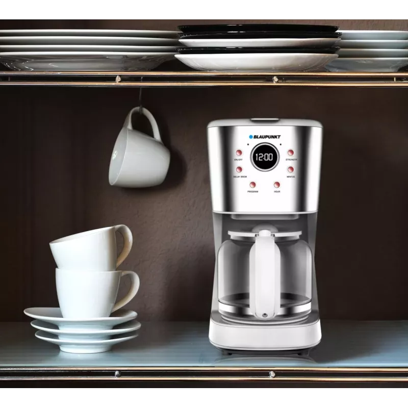 Blaupunkt CMD802WH Display 1,5 l máquina de café de filtro prateada