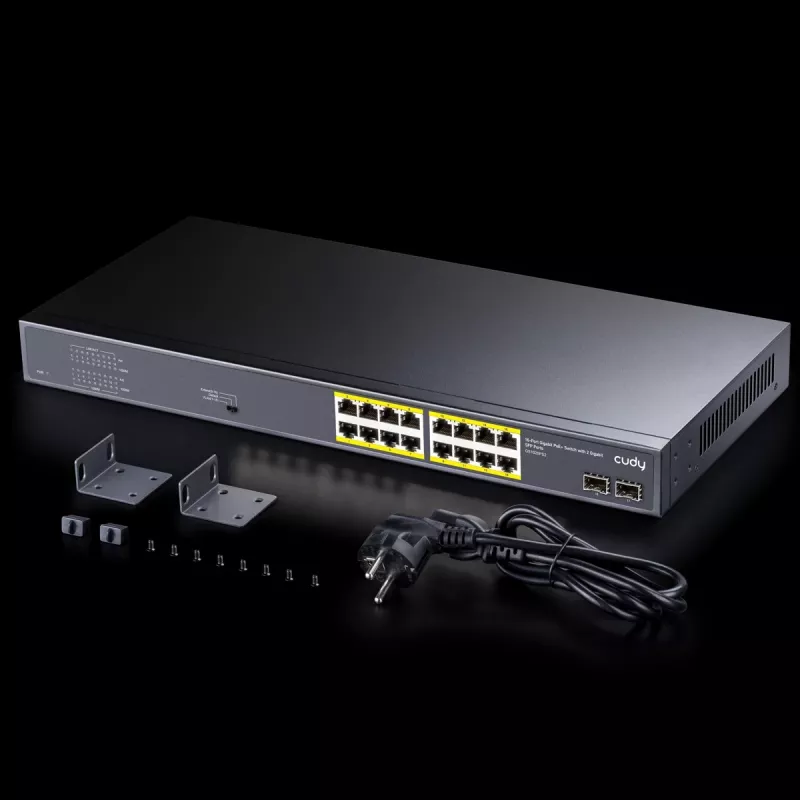 Switch de rede Cudy GS1020PS2 Gigabit Ethernet 16 portas PoE