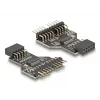 Adaptador de cabo DeLOCK 60045 9 pinos USB 2.0 2 x pin header de 9 pinos preto