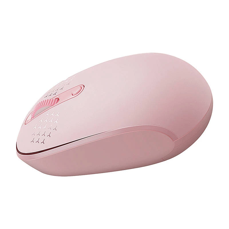 Rato sem fios Baseus F01B Tri-Mode 2.4G BT5.0 1600 DPI (rosa)