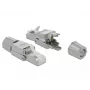 Conector de cabo DeLOCK 86477 RJ-45 cinzento