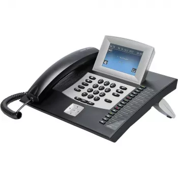 Telefone analógico Auerswald COMfortel 2600 com identificação de chamadas preto