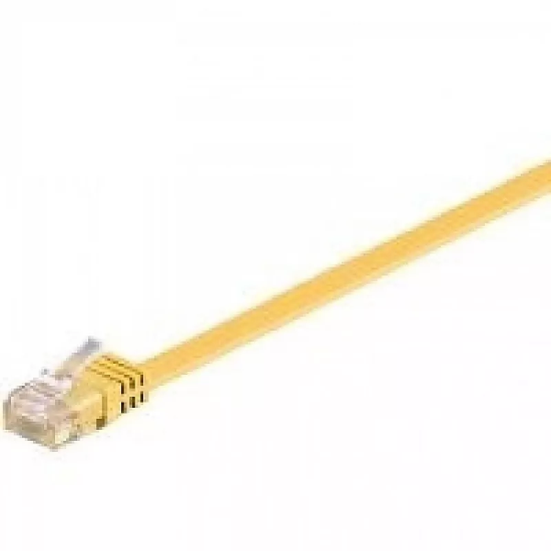 Cabo de rede Wentronic RJ-45 CAT6 2 m, ficha/ficha, U/UTP, amarelo (96414)