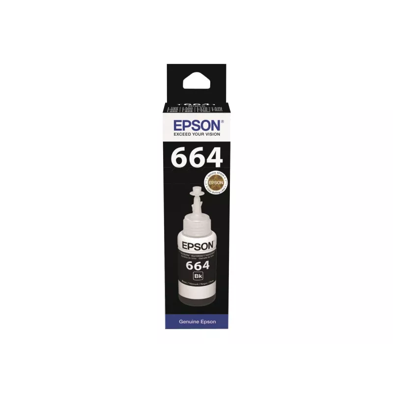 Frasco de tinta Epson T6641 70ml preto