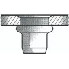 Porca rebite cega GESIPA Al M8x11x20 0 Standard KS para 3,0–6,0 mm, embalagem de 100