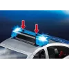 Carro de polícia Playmobil com sirene e luz intermitente, multicolorido, plástico, 3+