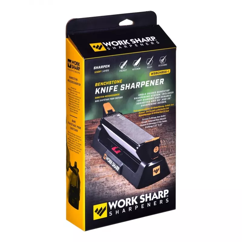 Afia-facas Work Sharp diamante-cerâmica 09DX163 – placas de cerâmica/diamante, manual compacto, 306×156×60 mm, 586 g