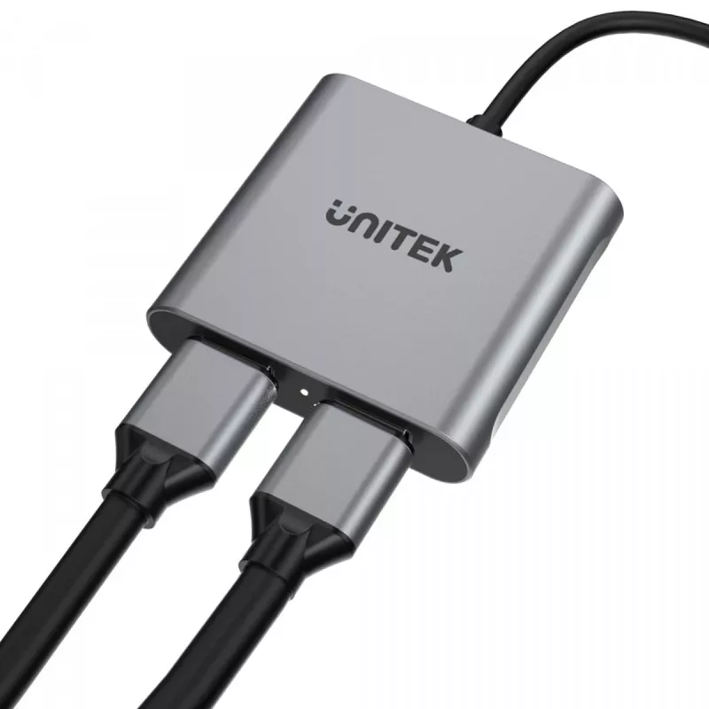Adaptador UNITEK USB-C, 2x HDMI, 4K@60HZ, MST, V1404B (V1404B)