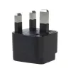 Maclean MCE154 adaptador de ficha, tomada UE para ficha UK, preto