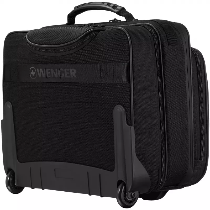 Mala para portátil com rodas Wenger Legacy Série preta para 15,6 polegadas (39,62 cm) com compartimento para tablet