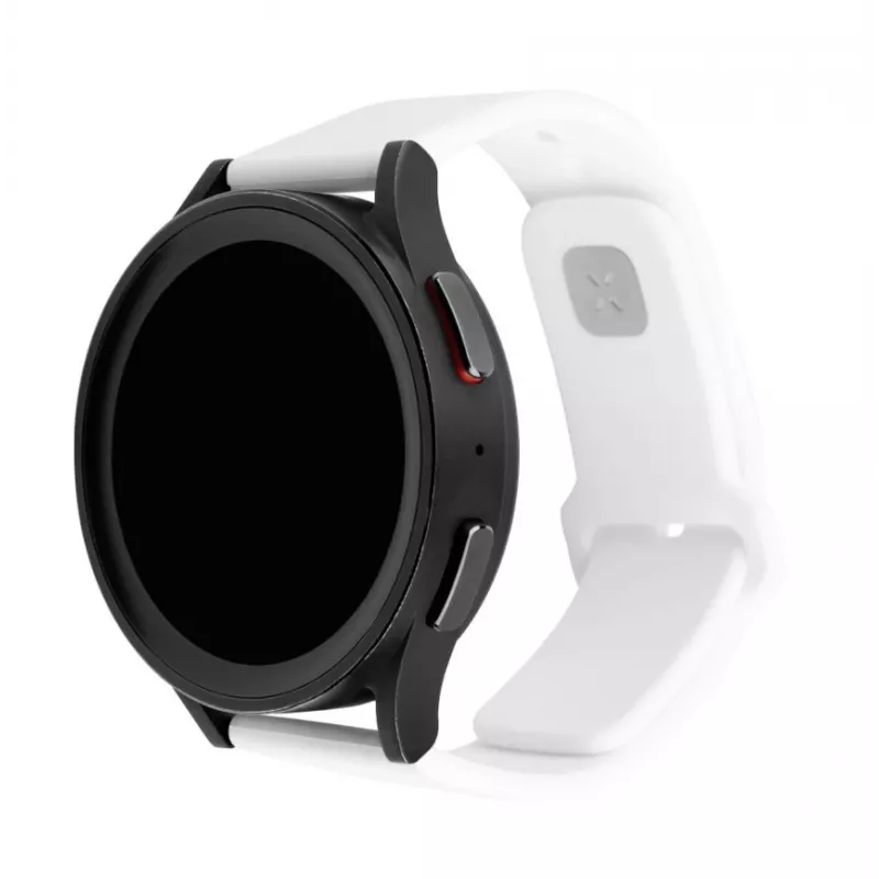 Fixed | Conjunto Sporty Strap com fecho rápido 22 mm para smartwatch | 160-235 mm | Branco | Silicone