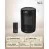 Termoventilador cerâmico Mill FH1500 preto 1500 W para espaços até 22 m², preto