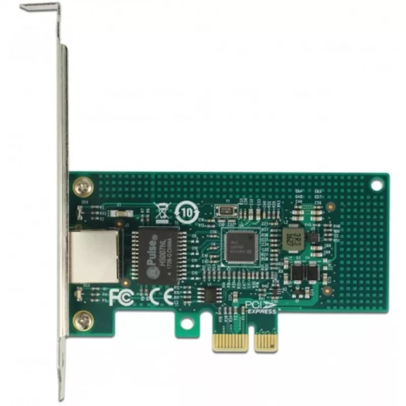 DeLock placa PCI Express > 1 x Gigabit LAN - adaptador de rede - PCIe 2.1 Low-Profile - Gigabit Ethernet