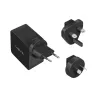Carregador móvel LogiLink PA0302 universal preto carregamento rápido AC