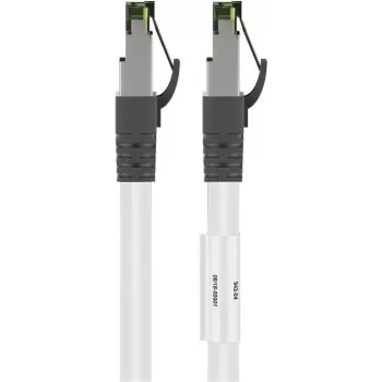 Cabo de rede Goobay CAT 8.1 Patch, S/FTP (PiMF), branco, 15 m - LSZH sem halogéneos, cobre AWG 24 (55130)