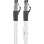 Cabo de rede Goobay CAT 8.1 Patch, S/FTP (PiMF), branco, 15 m - LSZH sem halogéneos, cobre AWG 24 (55130)