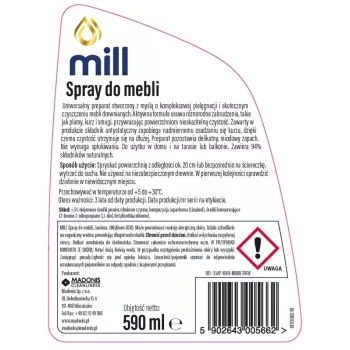Spray para móveis MILL Clean 590 ml