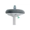 Cadeira de escritório Leitz 65440085 assento acolchoado cinzento estrutura de plástico