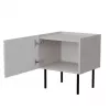 Mesa de cabeceira Cama LUCCA, cama meble, 47x40x52 cm, cashmere, MDF/aglomerado, conjunto de 2