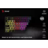 Teclado gaming Savio SAVGK-PHENIX RED PUDDING mecânico RGB Wireless
