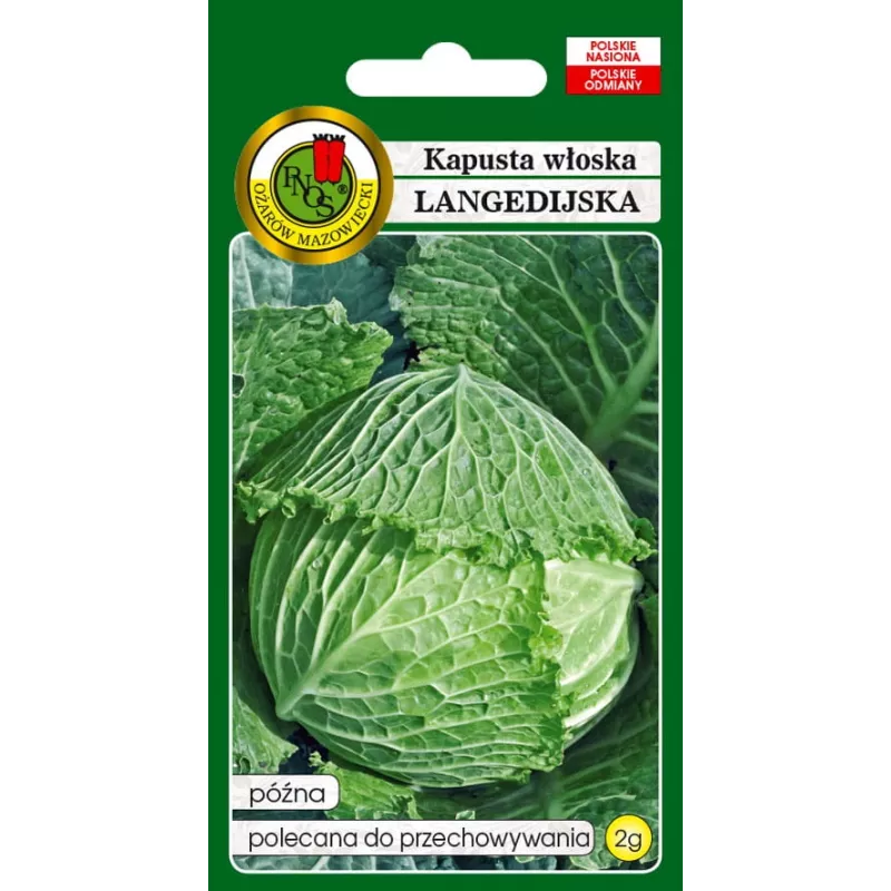 PNOS couve-de-saboia Langedijska sementes de hortícolas, 2 g