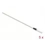 Delock 86781 Cotonetes de limpeza para fibra ótica, 15 cm, branco, 5 unid.